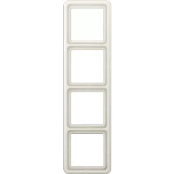 Jung CD 500 CD 584 W Marco cuádruple, vertical/horizontal, blanco