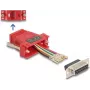 DeLOCK D-Sub 15 conector hembra a RJ45 conector hembra kit de montaje rojo VGA RJ-45