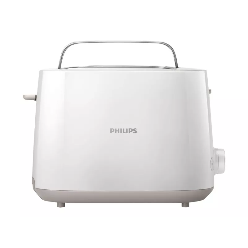 Tostadora Philips Daily Collection HD2581/00 — 2 rebanadas, 830 W, 8 niveles de tostado, blanco