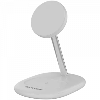 Canyon On Power 205 - 2en1 - base de carga inalámbrica para 2 dispositivos a la vez - blanca