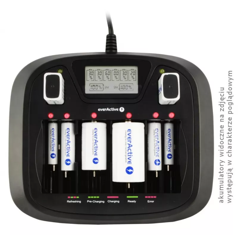 everActive NC-900U cargador de pilas universal