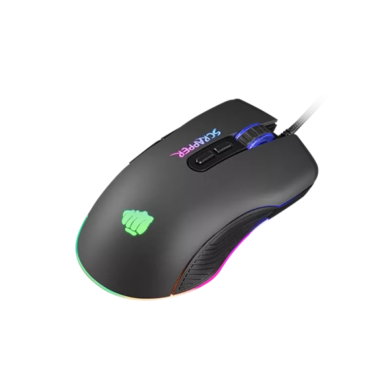 FURY Scrapper Ratón gaming ambidiestro USB Type-A óptico 6400 DPI