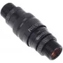 Set de racores de conexión rápida con doble pasamuros G1/4 IG - Deep Black (negro (mate), para tubos blandos (PVC, silicona, neopr
