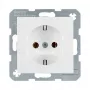 Toma tipo F berker 47431909 — 16 A, 250 V, blanco plástico
