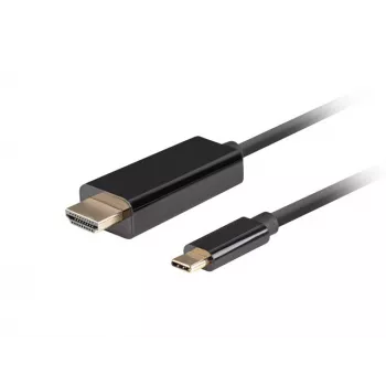 Adaptador de cable de vídeo Lanberg CA-CMHD-10CU-0018-BK 1,8 m USB Type-C a HDMI