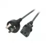EFB-Elektronik Cable de alimentación China - C13 180°, negro, 1,8 m, 3 x 0,75 mm² Fabricante: EFB Elektronik (EK492.1,8V2)