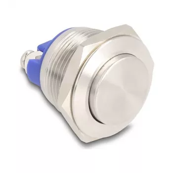 Pulsador DELOCK 22042 19 mm, 2 bornes de tornillo, montaje en panel