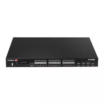 Switch de red EDIMAX FS-5428X — 24 puertos Gigabit SFP, 4 × puertos 10GbE SFP+