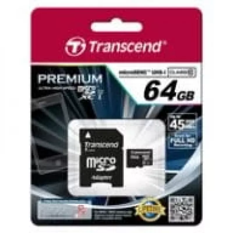 Memoria flash Transcend 64 GB MicroSDXC UHS-I TS64GUSDU1