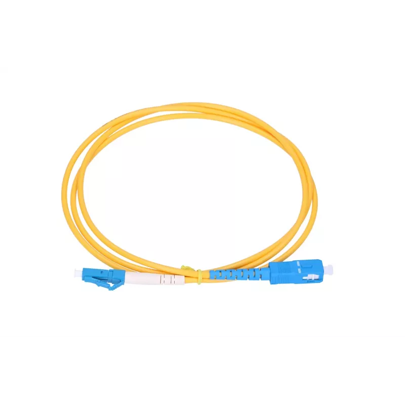 Cable de parcheo Extralink LC/UPC – SC/UPC monomodo G.652D, simplex, 3 mm, 0,5 m