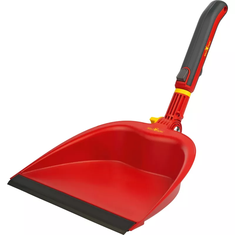Recogedor WOLF-Garten BK-M 25 cm rojo/gris — Recogedor de jardín para exterior, compacto 25 cm de ancho