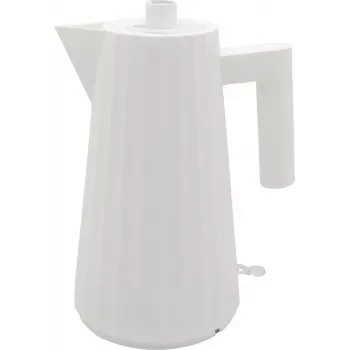 Alessi MDL06 W Plissé hervidor de agua blanco, enchufe EU (MDL06 W)