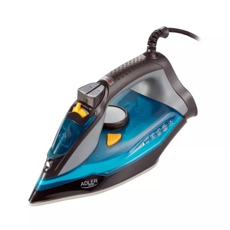 Adler AD 5032 plancha de vapor, 3000 W, azul/gris