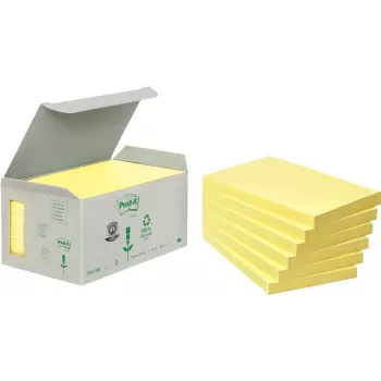 Bloc de notas adhesivas 3M 6551B rectangular amarillo 100 hojas autoadhesivo