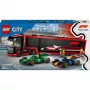 LEGO CITY 60445 F1 - Camión con coches de F1 RB20 y AMR24