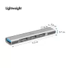 Hub LogiLink USB 3.2 Gen1 4 puertos USB-A 1x USB3.0 AF 3x USB2.0 AF UA0436
