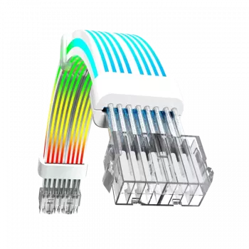 Gamemax cable alargador de fuente de alimentación VGA/CPU 2x8PIN-W, blanco