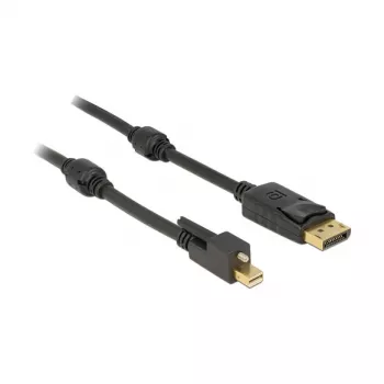 Cable DisplayPort DeLOCK 83722 Mini DisplayPort 2 m Negro