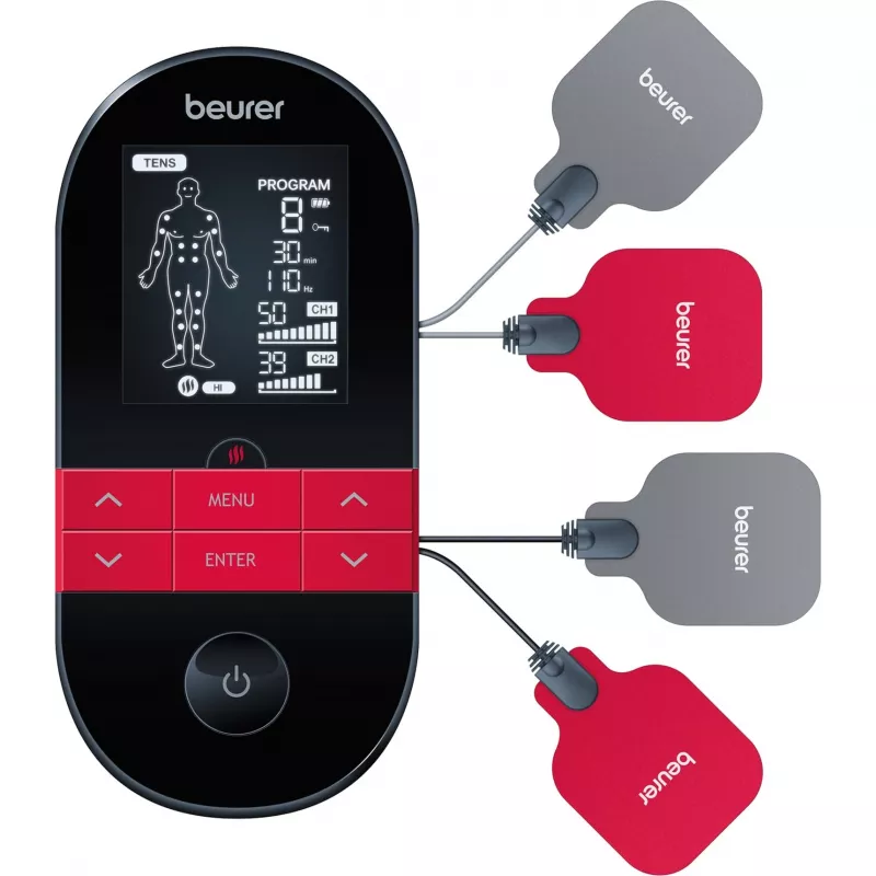 Electroestimulador TENS/EMS Beurer EM 59 Heat - 64 programas, batería