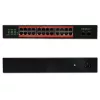 Switch de red QOLTEC Gigabit Ethernet PoE 24xRJ45 2xSFP