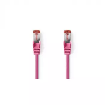 Nedis - Cable de red - RJ-45 (M) a RJ-45 (M) - 15,0 m - SFTP - CAT 6 - moldeado, redondo - rosa (CCGP85221PK150)