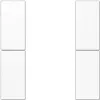 Placa de cubierta para interruptor de pared JUNG LS 502 TSA WW, Blanco, compatible con las series LS 5072/5092/5178