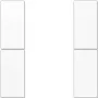 Placa de cubierta para interruptor de pared JUNG LS 502 TSA WW, Blanco, compatible con las series LS 5072/5092/5178