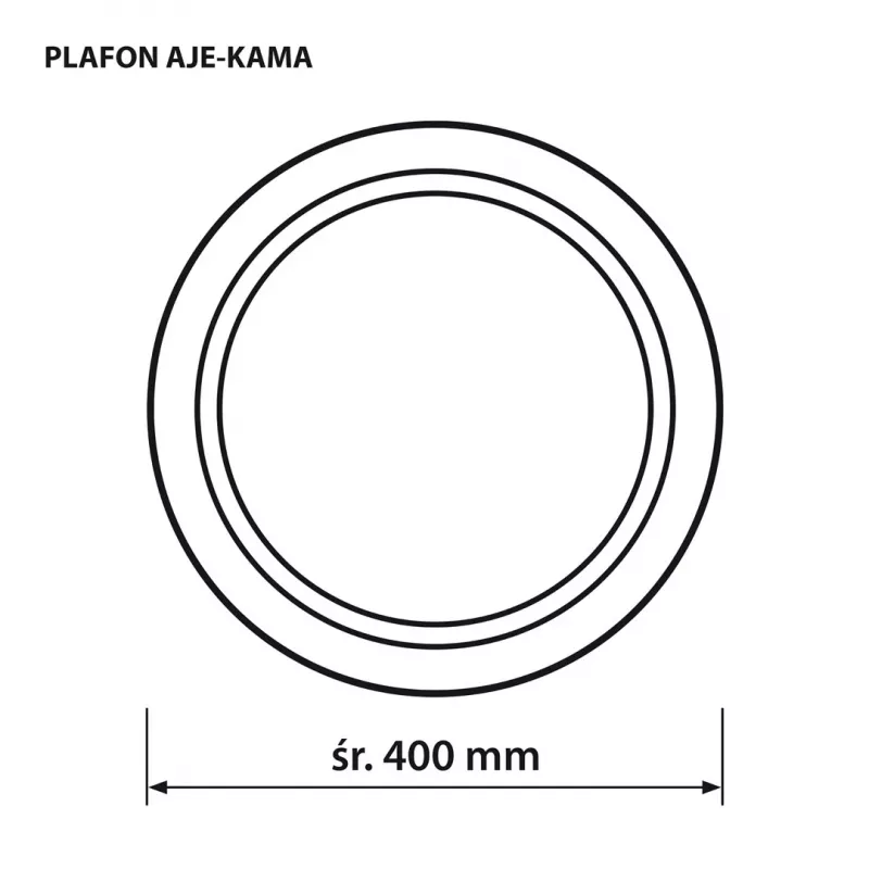 Plafón LED ActiveJet AJE-KAMA 24W redondo 4000K 2580 lm IP20 40 cm