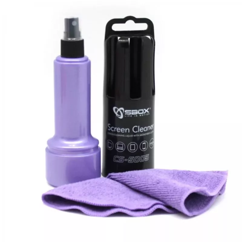 Limpiador de pantallas Sbox CS-5005U 150ml lila