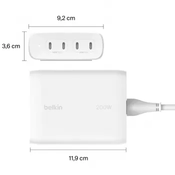 Belkin WCH010VFWH cargador para dispositivos móviles blanco uso en interiores