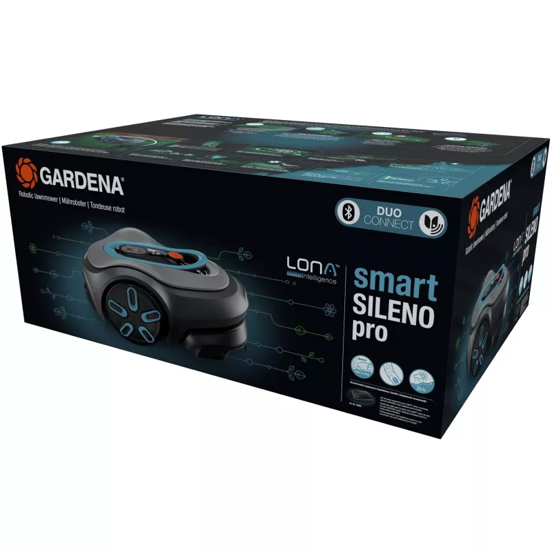 Robot cortacésped Gardena smart SILENO pro batería 600 m² 16 cm