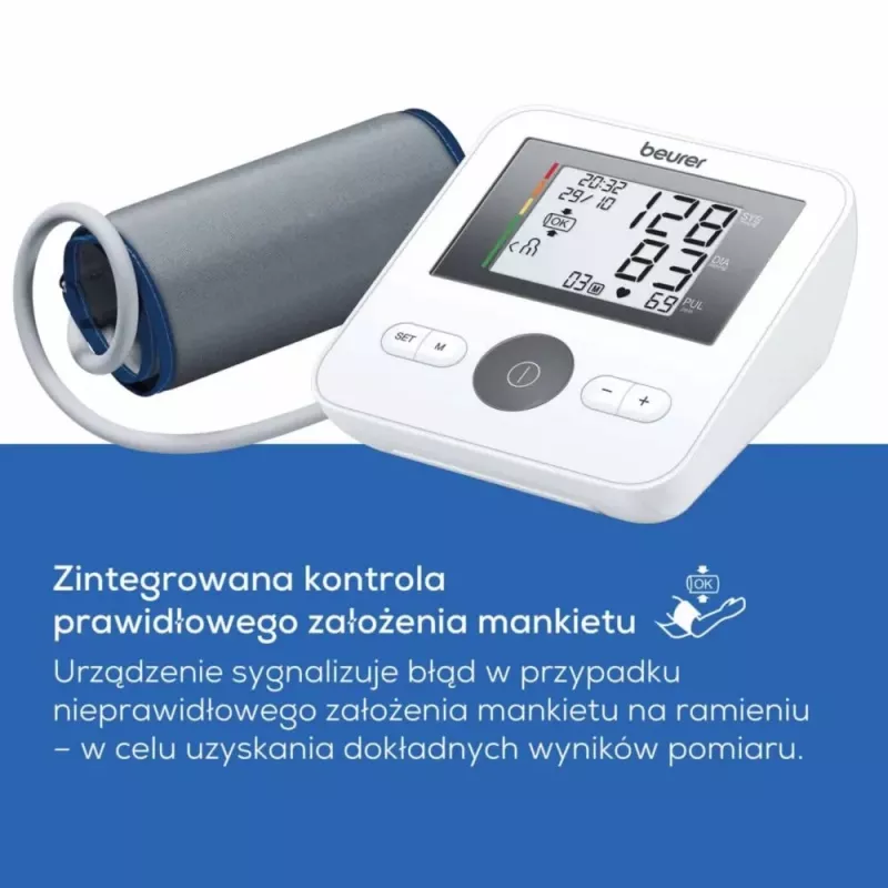 Tensiómetro de brazo Beurer BM 27+, blanco/negro