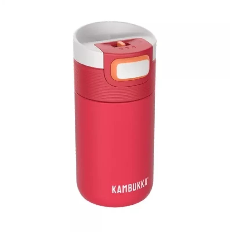 Kambukka Etna 11-01055 taza térmica 300 ml, mantiene el calor 8 h / el frío 18 h, Coral Crush rojo