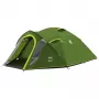 Carpa de cúpula Coleman Darwin 4 Plus Blackout — carpa túnel para 4 personas con vestíbulo, verde oscuro/verde claro