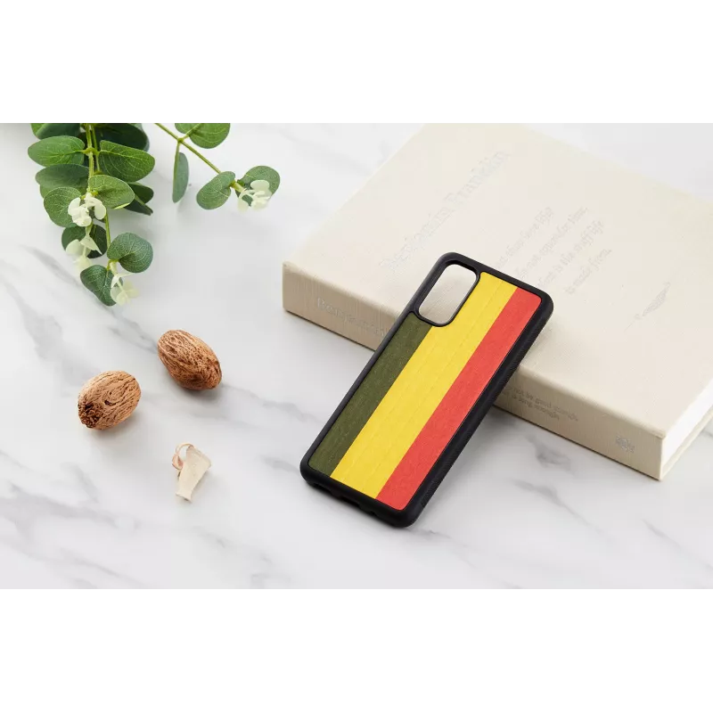 Funda para móvil man and wood Galaxy S20 Reggae negra