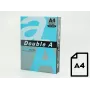 Papel de color Double A, 80g, A4, 500 hojas, azul intenso