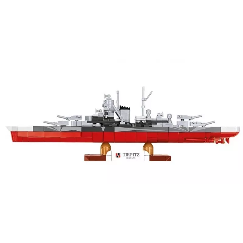 Set de construcción Cobi acorazado Tirpitz modelo con 593 piezas, a escala y con características de exhibición