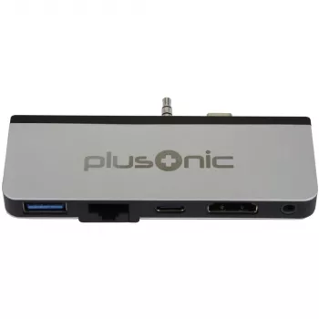 Adaptador de acoplamiento Plusonic PSUC0165 para Microsoft Surface Go 5 en 1 USB 3.0, HDMI, Type-C