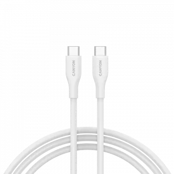 Cable CANYON CC60SC10 C-C 60W 1m silicona blanco