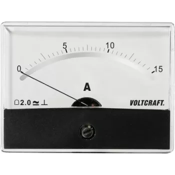 Instrumento de medición empotrable Voltcraft AM-86X65/15A/DC 15 A galvanómetro de bobina móvil (AM-86X65/15A/DC)