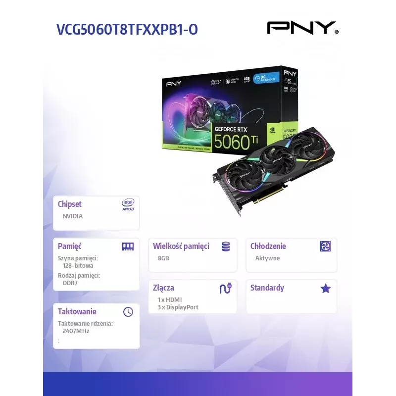 Tarjeta gráfica GeForce RTX 5060 Ti 8 GB GDDR7