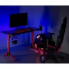Mesa gaming MACLEAN RS163 RGB LED, gran superficie de trabajo, carga máx. 100 kg, altura máx. 760 mm