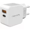 Cargador nevox USB PD Type-C + USB QC 3.0 30 W blanco (2009)