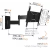 Vogels MA2040-A1 TURN soporte de pared 19-40