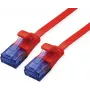 VALUE Cable de red Cat.6A (Clase EA) UTP, extraplano, Rojo, 5 m (21.99.2025)