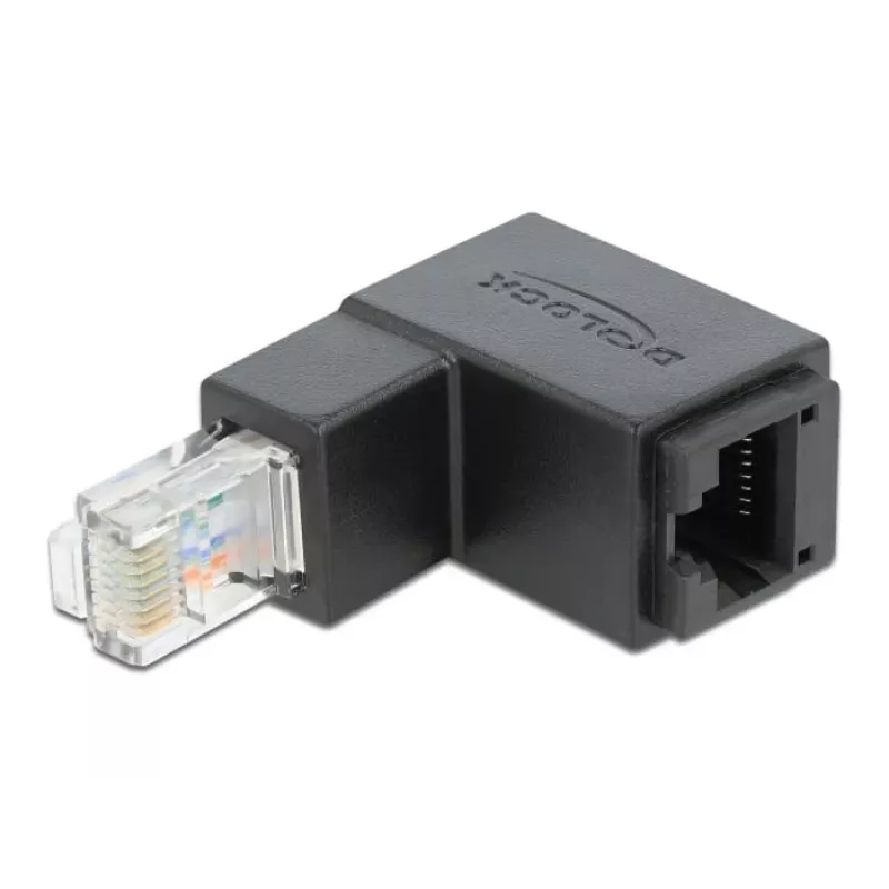 Adaptador RJ45 conector macho en ángulo hacia abajo DeLOCK 86423