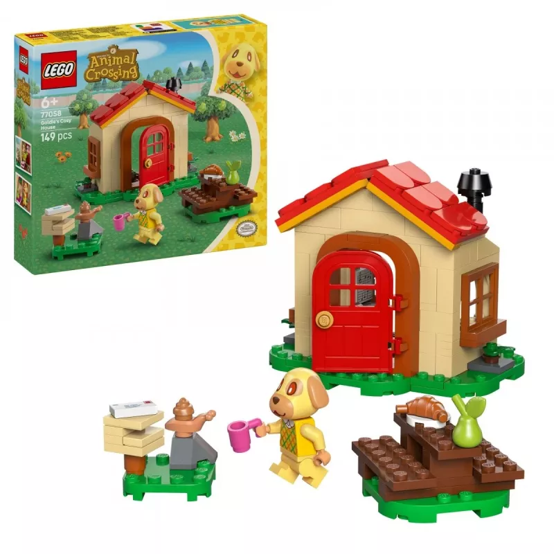 Juguete de construcción LEGO Animal Crossing Gemütliches Haus 77058, 149 piezas, 1 minifigura, tamaño 120×90×70 mm