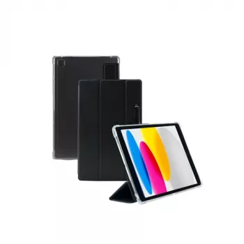 Funda tipo folio Mobilis Edge para iPad 10,9 pulgadas negra transparente