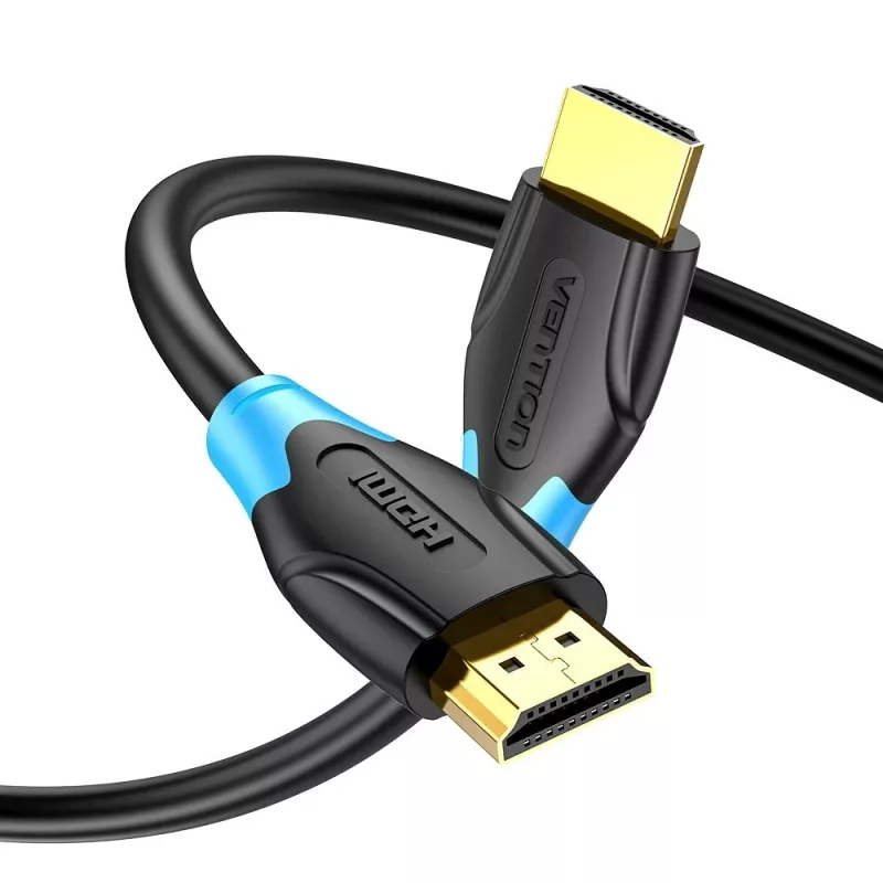 Cable HDMI Vention AACBN 15 m, HDMI Type-A a Type-A, HDMI 2.0, 18 Gbit/s, ARC, contactos dorados, negro
