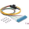 DELOCK 12x LC-UPC simplex trunk a 12x extremo de cable abierto, monomodo, 1 m